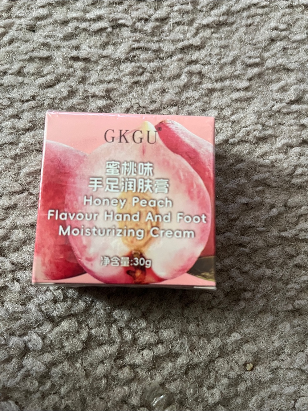 Honey Peach Hand & Foot Moisturizing Cream - Pink
